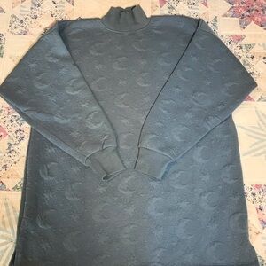 90s celestial pattern tunic